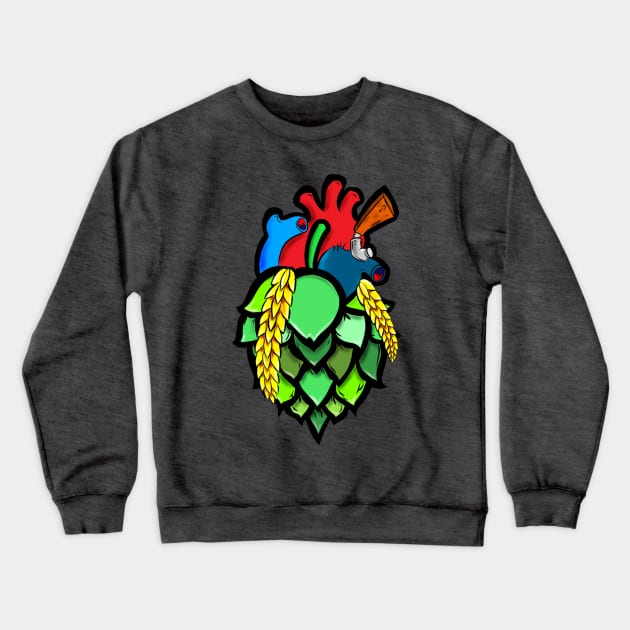 Hop of my Heart Crewneck Sweatshirt by CraftOrDie